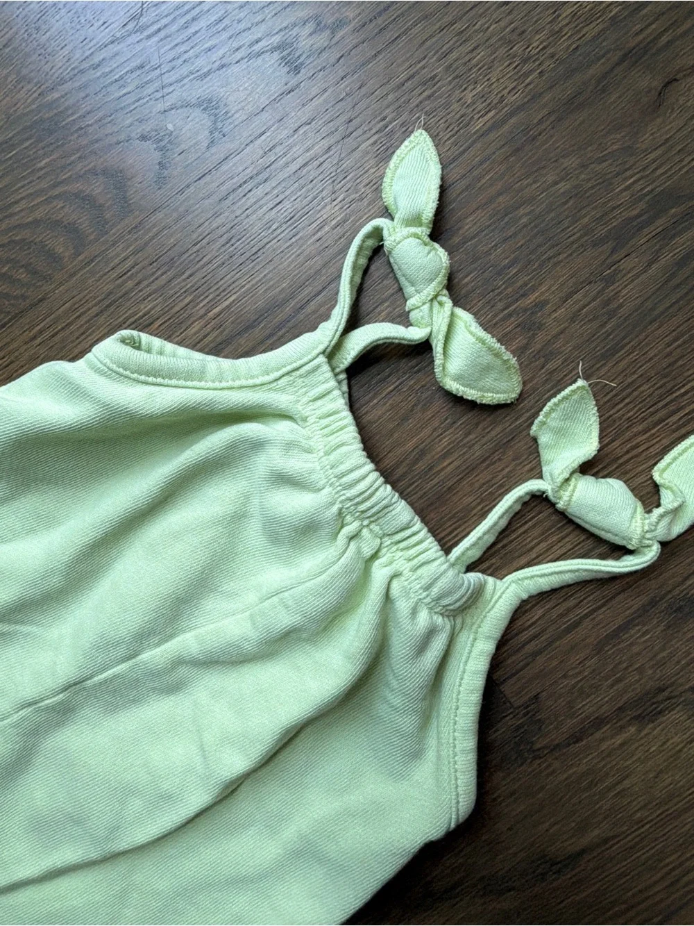 Zara Light Yellow Tie-Strap Summer Romper